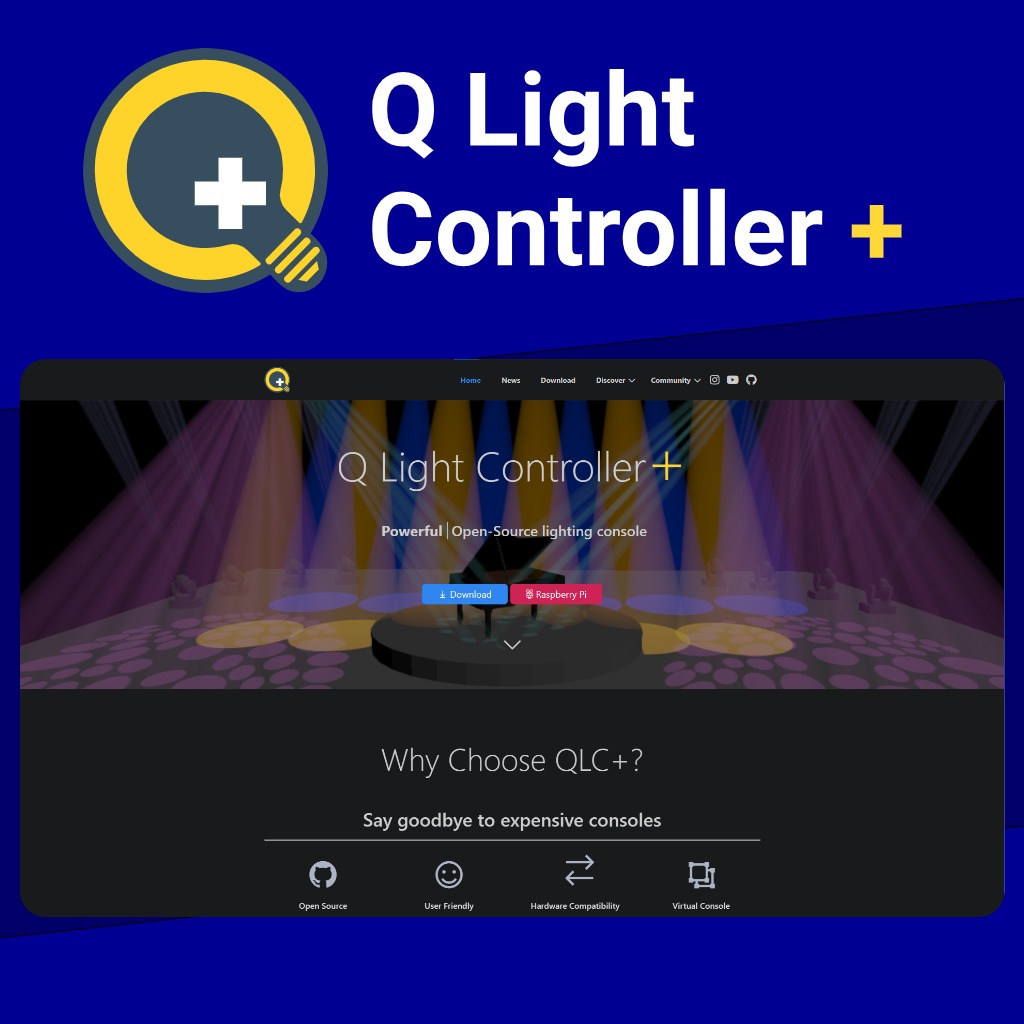QLC+ estrena su nueva página web